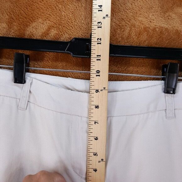 J CREW Womens Pants Size 6 Tan Chino Flare City Fit Embroidered Floral Pockets - Picture 10 of 12